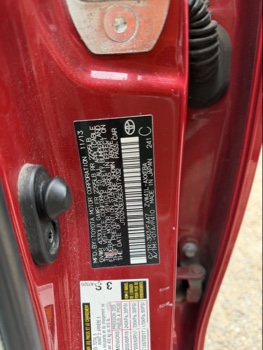 2014 toyota prius-v three with 202610 miles for sale near Elk River, Minnesota 106593_47_door_vin_sticker.jpg