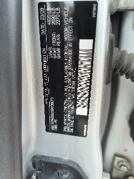 2009 volvo s80 3.2 with 216843 miles for sale near Elk River, Minnesota 106599_47_door_vin_sticker.jpg