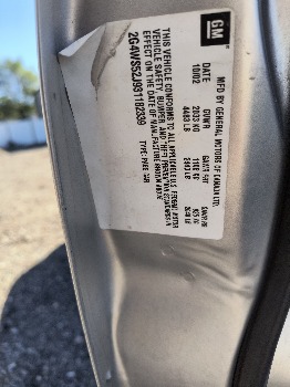 2003 buick century custom with 90479 miles for sale near Elk River, Minnesota 106612_47_door_vin_sticker.jpg