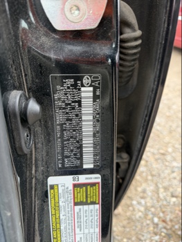 2010 toyota corolla le-4-speed-at with 170238 miles for sale near Elk River, Minnesota 106616_47_door_vin_sticker.jpg