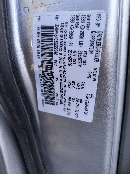 2005 dodge caravan sxt with 132608 miles for sale near Elk River, Minnesota 106640_47_door_vin_sticker.jpg