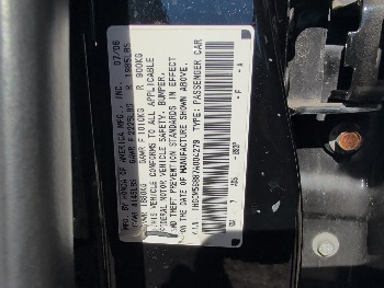 2007 honda accord ex-l-sedan-at with 171912 miles for sale near Elk River, Minnesota 106671_47_door_vin_sticker.jpg