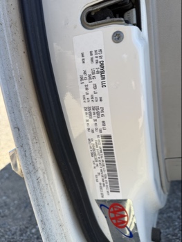 2009 chrysler town-and-country touring with 156827 miles for sale near Elk River, Minnesota 106715_47_door_vin_sticker.jpg