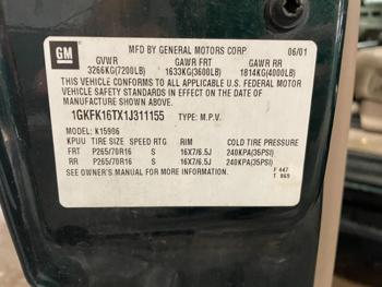 2001 GMC Yukon XL