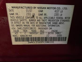 2007 Nissan Altima Hybrid