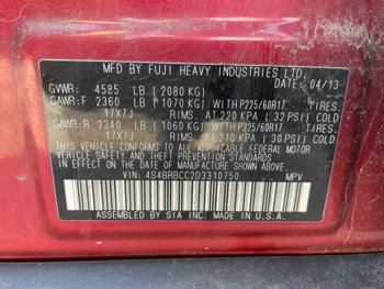 2013 subaru outback 2.5i-premium with 187397 miles for sale near elk-river, minnesota 7413a98ff65d4270aea00b3935e537e4.jpeg