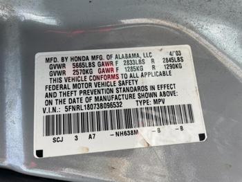 2003 honda odyssey exl-res with 264848 miles for sale near elk-river, minnesota 953d836f20684184a431873c2bcdb8d0.jpg
