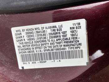 2009 honda odyssey ex-l with 236095 miles for sale near clearwater, minnesota 97dc0f389e434f57be1cbc09bde9fa72.jpeg