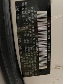 2012 Subaru B9 Tribeca